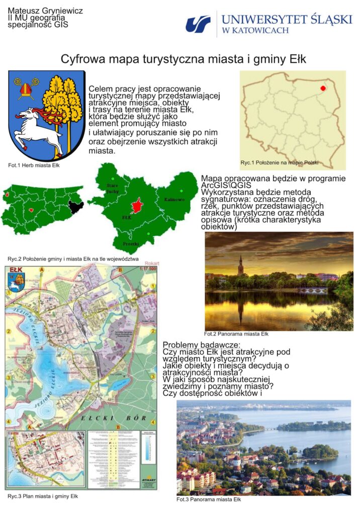 Mateusz GRYNIEWICZ Cyfrowa mapa turystyczna miasta i gminy Ełk